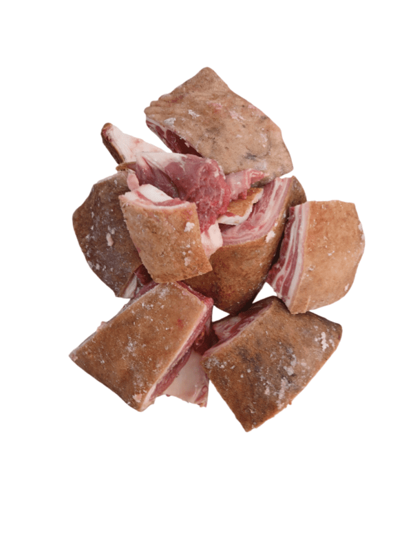 Goat meat with skin